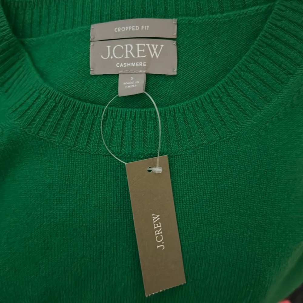 NWT JCrew Cropped Cashmere Sweater